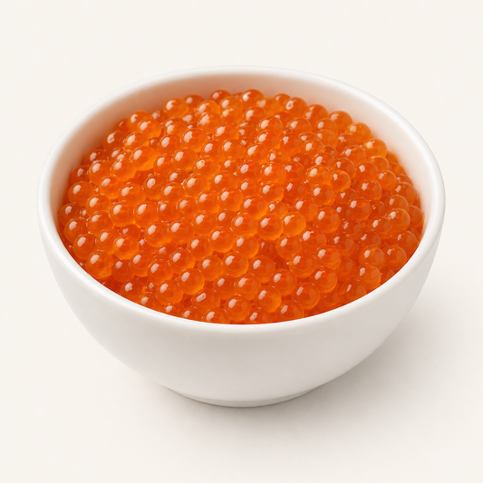 Studio product image of Great Lakes Salmon Caviar on a clean white background.