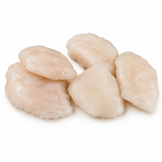 Studio product image of Walleye Cheeks on a clean white background.