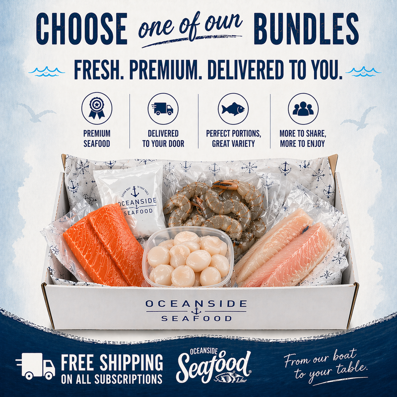 best fresh fish subscription box Luxury Seafood Oceanbox Create your own wild seafood box with fish and shellfish Nordic Catch - Sushi-Grade Seafood