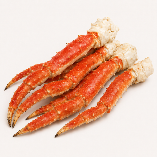 Studio product image of Red King Crab Legs on a clean white background.