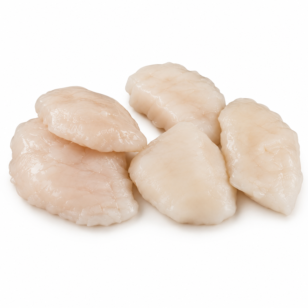 Studio product image of Walleye Cheeks on a clean white background.