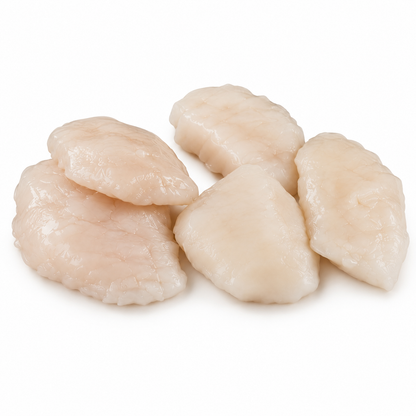 Studio product image of Walleye Cheeks on a clean white background.