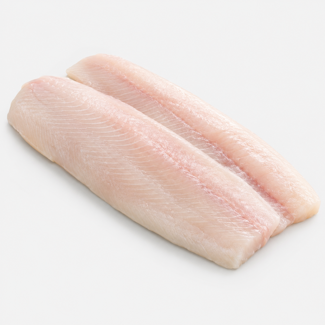 Studio product image of Skinless Walleye Fillets on a clean white background.