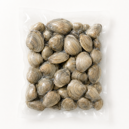 Studio product image of Whole Shell Clams on a clean white background.